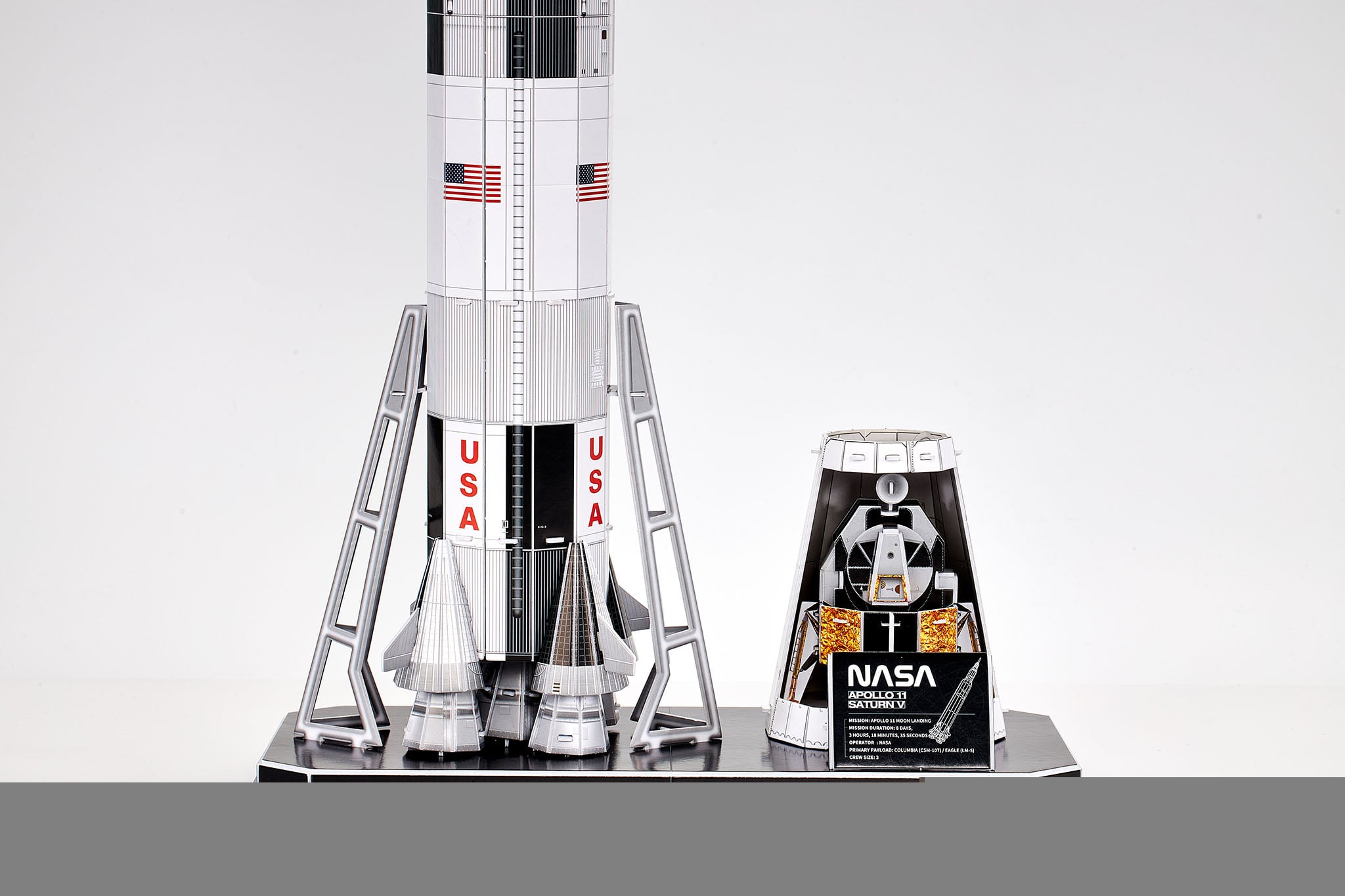 Produktbild: 3D Puzzle Apollo 11 Saturn V 00250 1St.