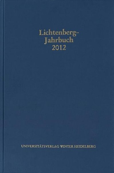 Produktbild: Lichtenberg-Jahrbuch 2012
