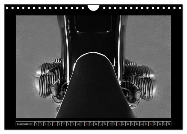 Produktbild: BMW R69S in schwarzweiss (Wandkalender 2027 DIN A4 quer), CALVENDO Monatskalender