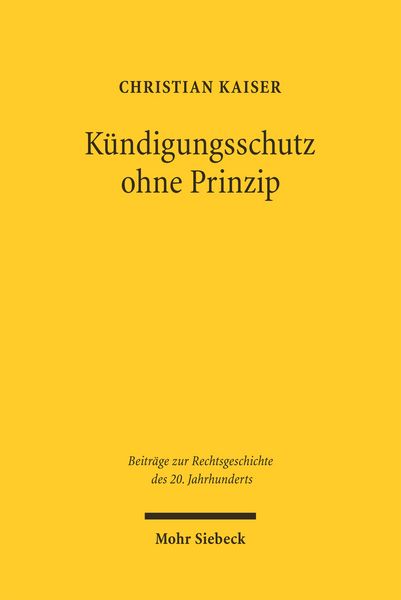 Produktbild: K&uuml;ndigungsschutz ohne Prinzip