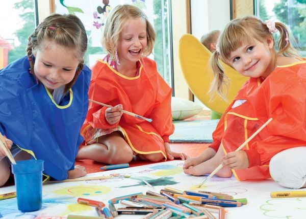 Produktbild: STABILO Buntstift, Wasserfarbe & Wachsmalkreide -  woody 3 in 1 - 10er Pack mit Spitzer - mit 10 verschiedenen Farben