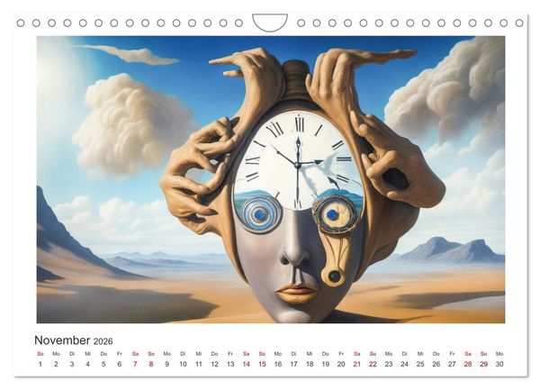 Produktbild: Zeit ist abstrakt (Wandkalender 2026 DIN A4 quer), CALVENDO Monatskalender