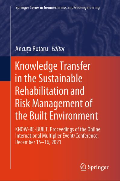 Produktbild: Knowledge Transfer in the Sustainable Rehabilitation and Risk Management of the Built Environment