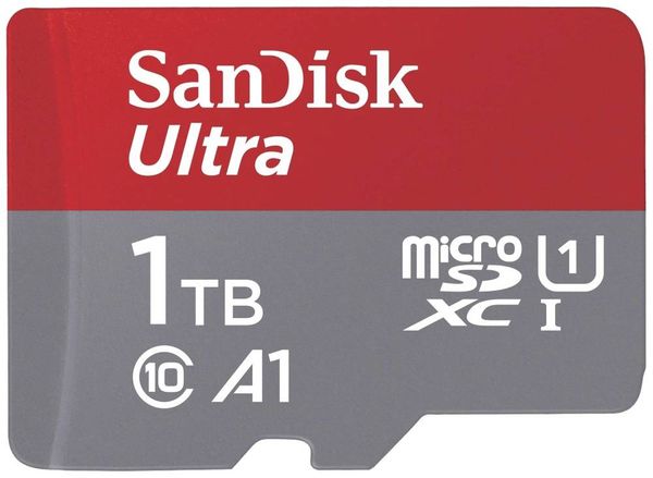 SanDisk microSDXC Ultra 1TB (A1/UHS-I/Cl.10/150MB/s) + Adapter 'Mobile' microSDXC-Karte 1 TB A1 Application Performance 