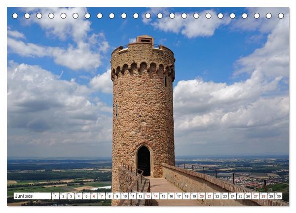 Produktbild: Liebliche Bergstra&szlig;e - Burgen, Wein und Fachwerk (Tischkalender 2026 DIN A5 quer), CALVENDO Monatskalender