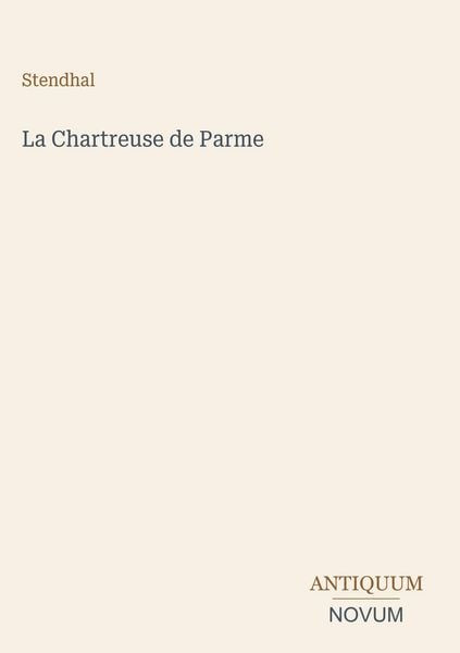 Produktbild: La Chartreuse de Parme