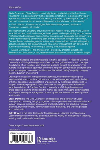 Produktbild: A Practical Guide to University and College Management