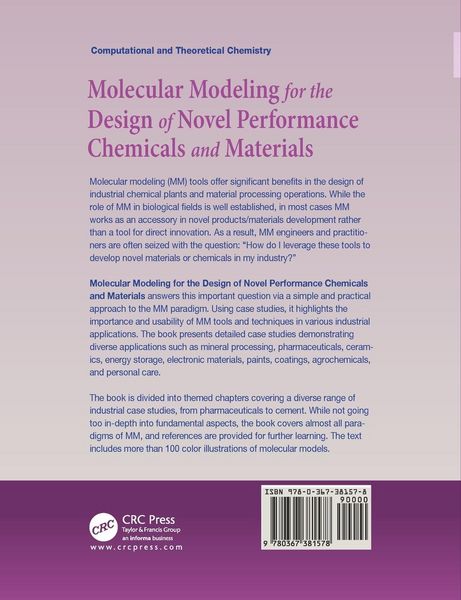 Produktbild: Molecular Modeling for the Design of Novel Performance Chemicals and Materials