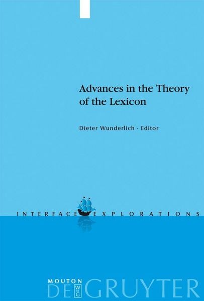 Produktbild: Advances in the Theory of the Lexicon