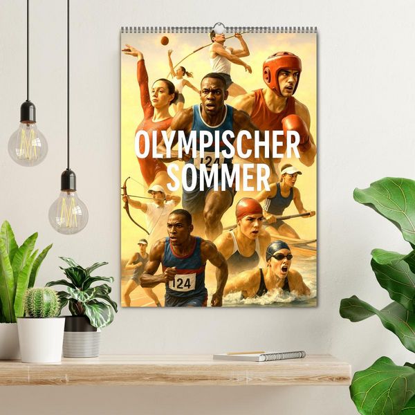 Produktbild: Olympischer Sommer (Wandkalender 2026 DIN A2 hoch), CALVENDO Monatskalender