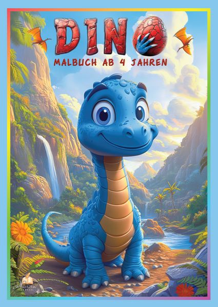 Produktbild: Dino Malbuch ab 4 Jahren