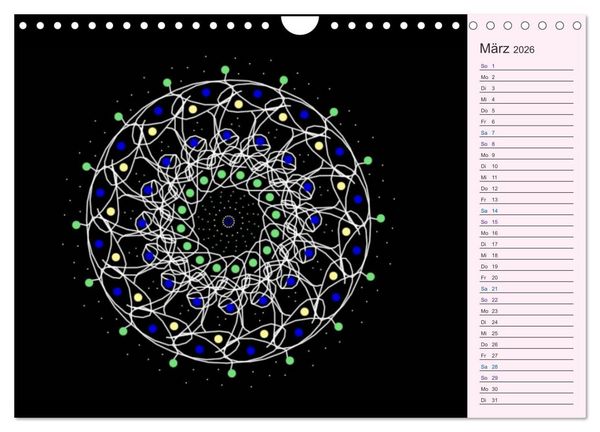 Produktbild: Filigran - Mandalas (Wandkalender 2026 DIN A4 quer), CALVENDO Monatskalender