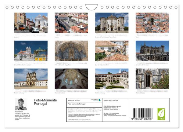 Produktbild: Foto-Momente Portugal (Wandkalender 2026 DIN A4 quer), CALVENDO Monatskalender