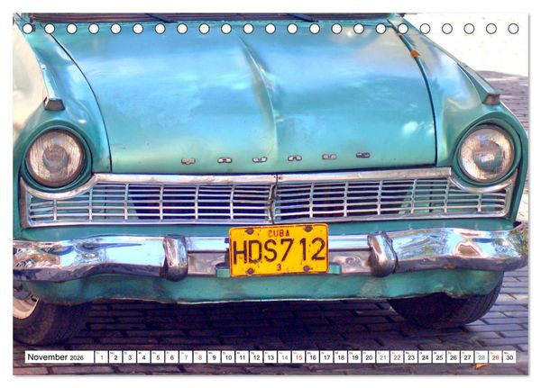 Produktbild: Ford Taunus P2 - 17M - Ein Klassiker aus K&ouml;ln in Kuba (Tischkalender 2026 DIN A5 quer), CALVENDO Monatskalender