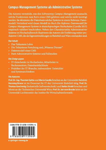 Produktbild: Campus-Management Systeme als Administrative Systeme