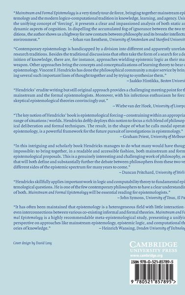 Produktbild: Mainstream and Formal Epistemology