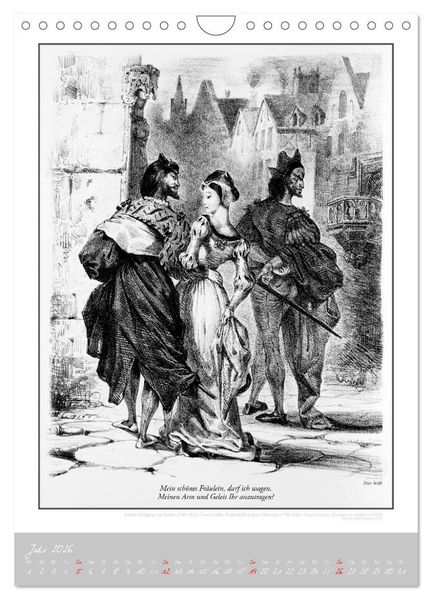 Produktbild: Faust - Weltliteraturkalender (Wandkalender 2026 DIN A4 hoch), CALVENDO Monatskalender