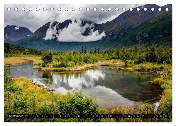 Produktbild: Alaska - Farben und Licht (Tischkalender 2026 DIN A5 quer), CALVENDO Monatskalender