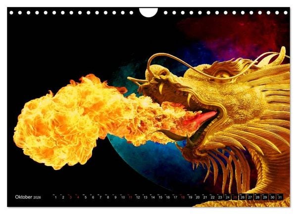 Produktbild: Feuer &bull; W&auml;rme, Licht & Gefahr (Wandkalender 2026 DIN A4 quer), CALVENDO Monatskalender