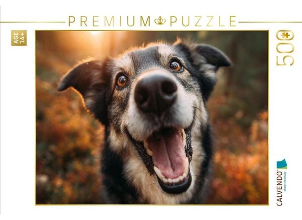 CALVENDO Puzzle Abenteuerlust im goldenen Wald | 500 Teile Lege-Größe 48 × 36 cm Foto-Puzzle für Erwachsene