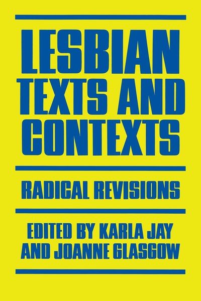 Produktbild: Lesbian Texts and Contexts