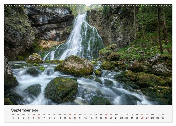 Produktbild: Naturschauspiel Wasserfall: Europas flie&szlig;ende Kunstwerke (Wandkalender 2026 DIN A2 quer), CALVENDO Monatskalender