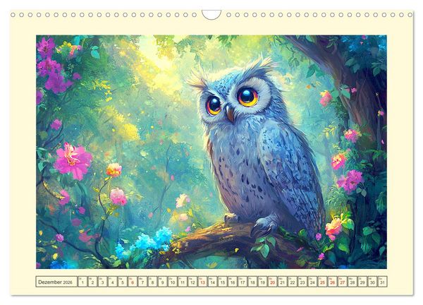 Produktbild: Willkommen im Wunderwald. Zauberhafte Abenteuer mit tierischen Freunden (Wandkalender 2026 DIN A3 quer), CALVENDO Monatskalender