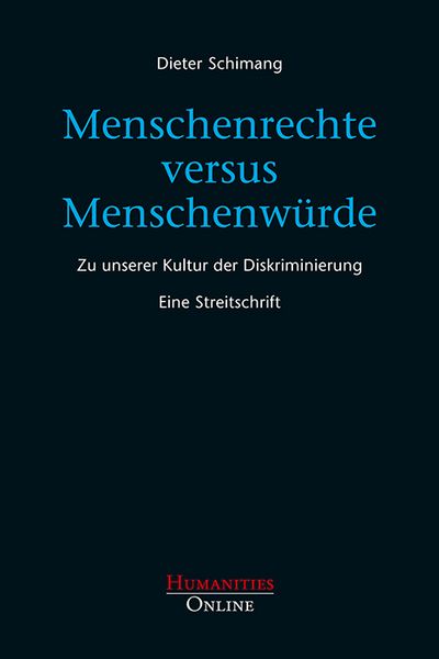 Produktbild: Menschenrechte versus Menschenw&uuml;rde