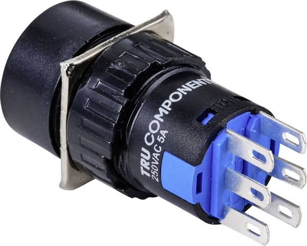 Produktbild: TRU COMPONENTS TC-9219060 Schl&uuml;sselschalter 250 V/AC 3 A 2 x Ein/Aus/Ein rastend/0/rastend (&Oslash;) 18 mm IP65 1 St.