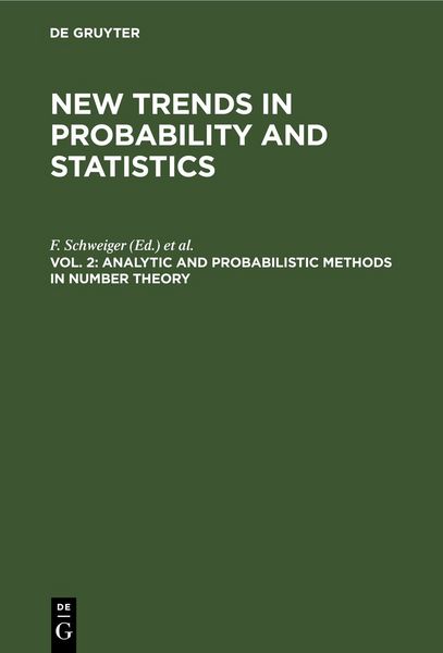 Produktbild: Analytic and Probabilistic Methods in Number Theory