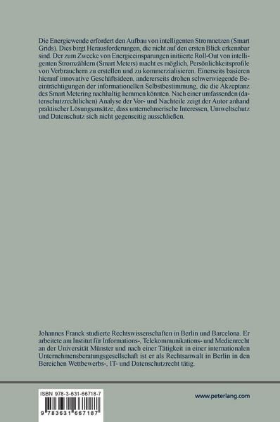 Produktbild: Smart Grids und Datenschutz