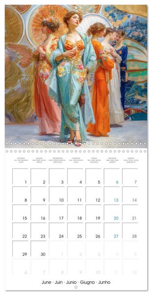 Produktbild: Stylish Women Art Nouveau Era (Wall Calendar 2026 12 &times; 12 Inch) CALVENDO 12 Month Wall Calendar