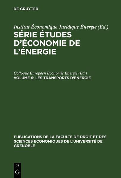 Produktbild: Les Transports d'&Eacute;nergie