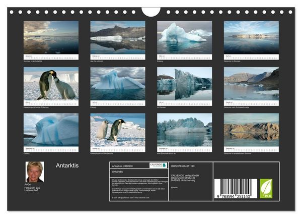 Produktbild: Antarktis (Wandkalender 2027 DIN A4 quer), CALVENDO Monatskalender