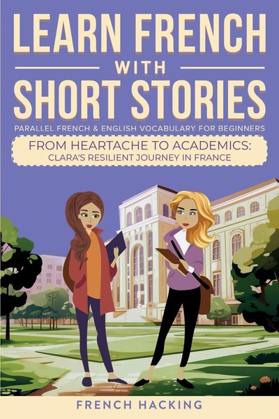 Produktbild: Learn French With Short Stories - Parallel French & English Vocabulary for Beginners. From Heartache to Academics