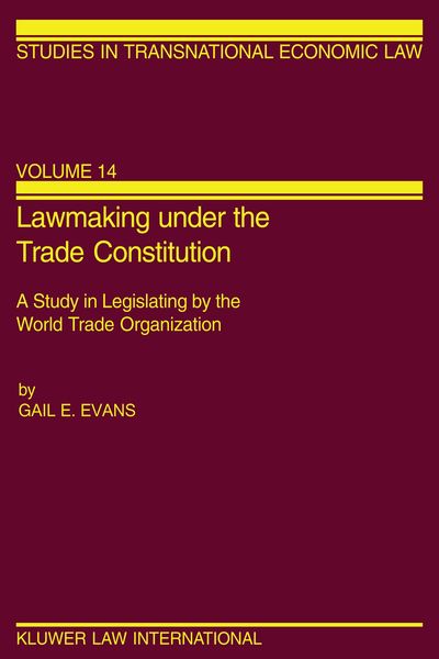 Produktbild: Lawmaking under the Trade Constitution