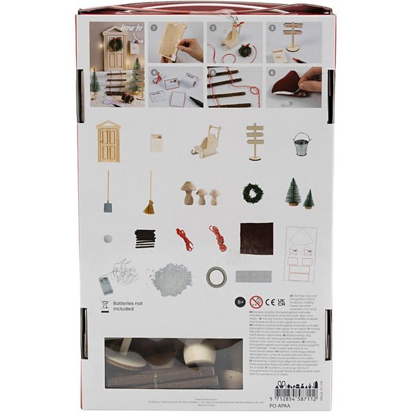 Produktbild: Creativ Company DIY Sets Miniaturen Kreativ Set Wichtelt&uuml;r, Kreativ Box
