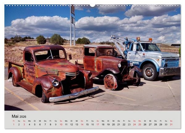 Produktbild: Rostige Autos. Faszination U.S. Wracks (hochwertiger Premium Wandkalender 2026 DIN A2 quer), Kunstdruck in Hochglanz