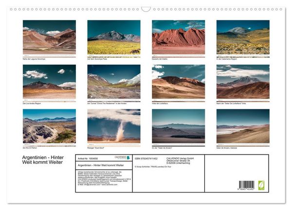 Produktbild: Argentinien - Hinter Weit kommt Weiter (Wandkalender 2026 DIN A2 quer), CALVENDO Monatskalender