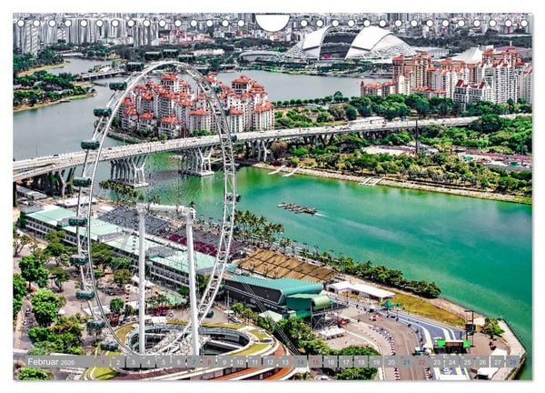 Produktbild: Singapur - Asiatische Lifestyle Metropole (Wandkalender 2026 DIN A4 quer), CALVENDO Monatskalender