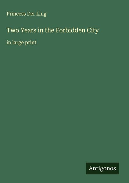 Produktbild: Two Years in the Forbidden City