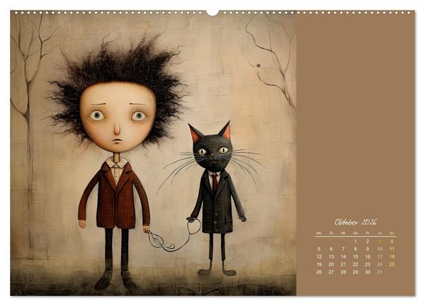 Produktbild: Die Katze - mein Freund (hochwertiger Premium Wandkalender 2026 DIN A2 quer), Kunstdruck in Hochglanz