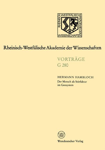Produktbild: Der Mensch als Störfaktor im Geosystem