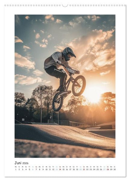 Produktbild: BMX Action (Wandkalender 2026 DIN A2 hoch), CALVENDO Monatskalender