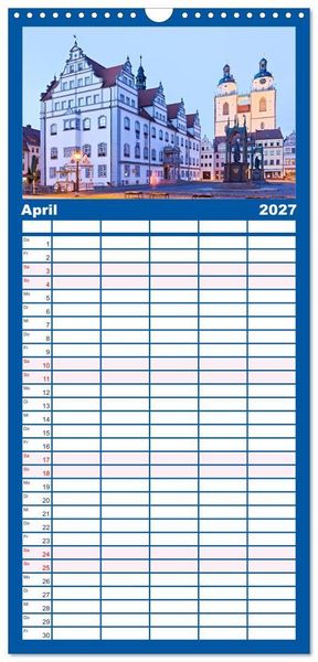 Produktbild: Familienplaner 2027 - Welterbe - Kultur und Natur in Deutschland mit 5 Spalten (Wandkalender, 21 x 45 cm) CALVENDO