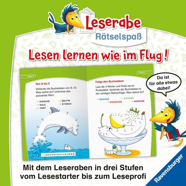 Produktbild: Leserabe R&auml;tselspa&szlig; - Punkt-zu-Punkt-R&auml;tsel f&uuml;r Lesestarter (Vor-Lesestufe)