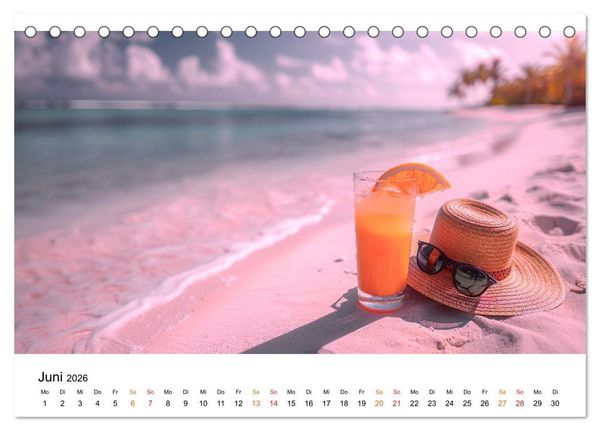 Produktbild: Maritim pur - Strandtr&auml;ume (Tischkalender 2026 DIN A5 quer), CALVENDO Monatskalender