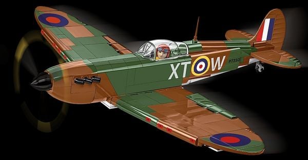 Produktbild: COBI Historical Collection 5778 - Supermarine Spitfire Mk.II, WWII, Bausatz 1:32, 384/1 Klemmbausteine