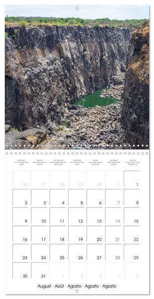 Produktbild: Victoria Falls natural wonders on the Zambezi (Wall Calendar 2027 12 &times; 12 Inch) CALVENDO 12 Month Wall Calendar