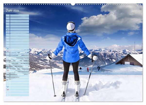 Produktbild: Ski und Snowboard - Leidenschaft im Schnee (Wandkalender 2026 DIN A2 quer), CALVENDO Monatskalender